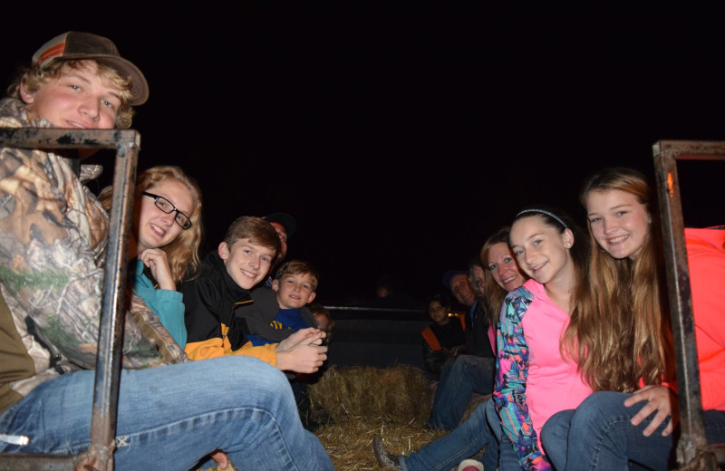 Hay ride at YMCA Trout Lodge & Camp Lakewood.