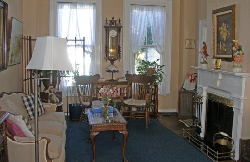 Sitting area at A Victorian Garden Inn.