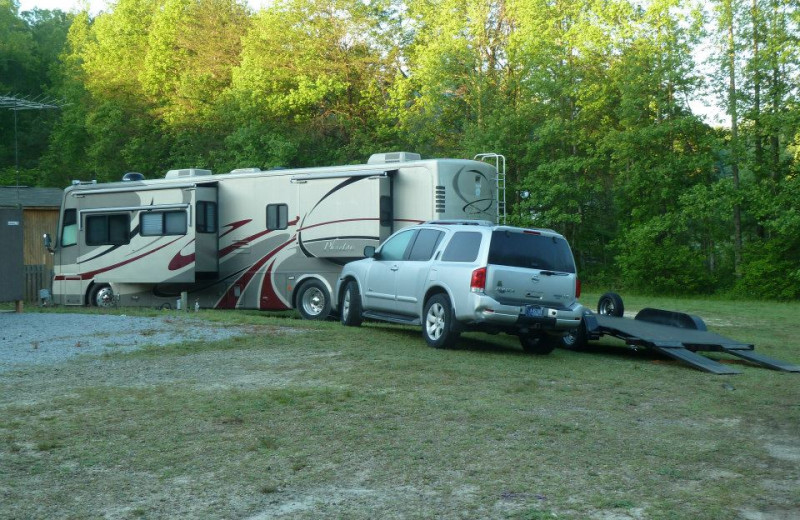 RV campground at Mountain Rest Cabins and Campground.