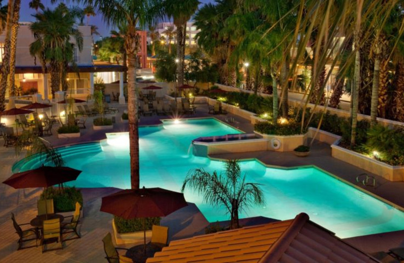 Outdoor pool at Sheraton San Marcos Golf Resort.