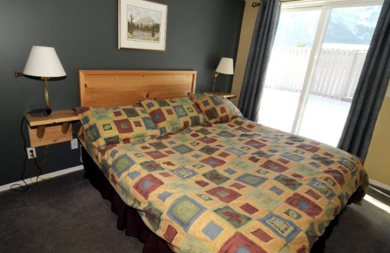 Guest room at Canadian Rockies Chalets.