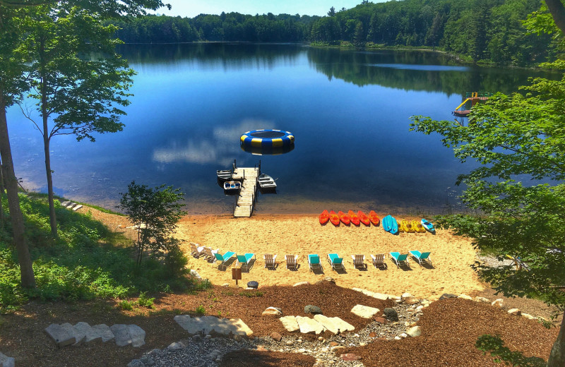 Beach view at Sleeping Bear Resort.