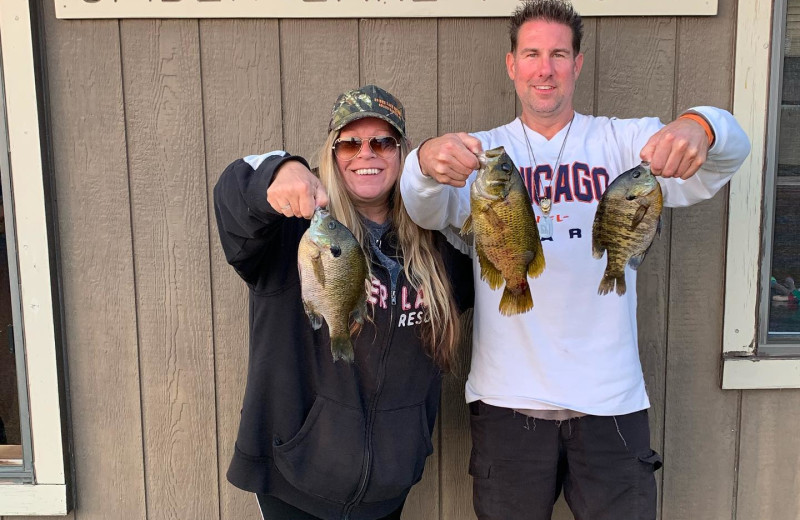 Fishing at Spider Lake Resort.