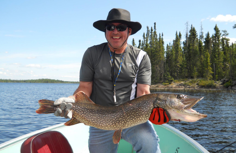 Fishing at Uchi Lake Lodge.