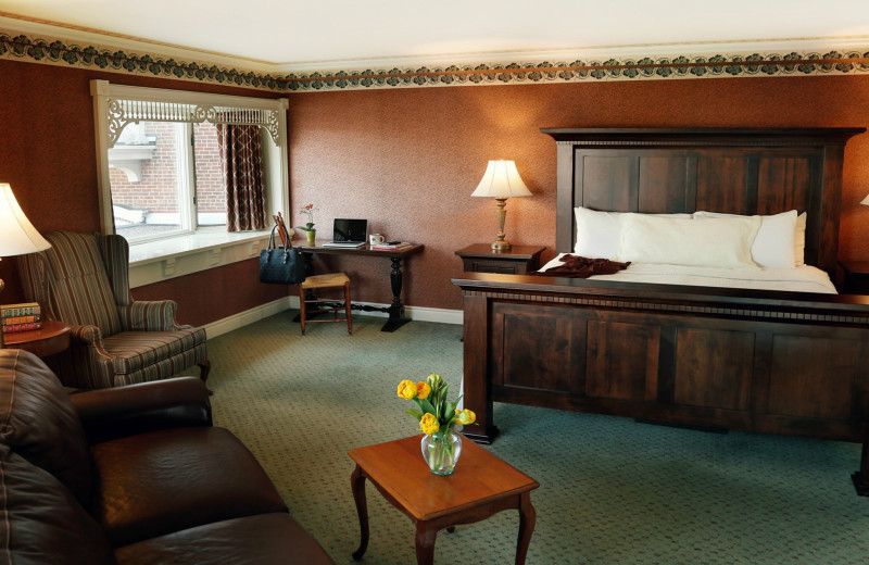 Guest room at St. James Hotel.