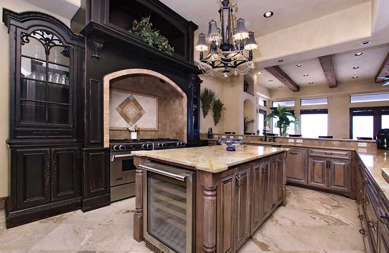 Rental kitchen at Southern Vacation Rentals.