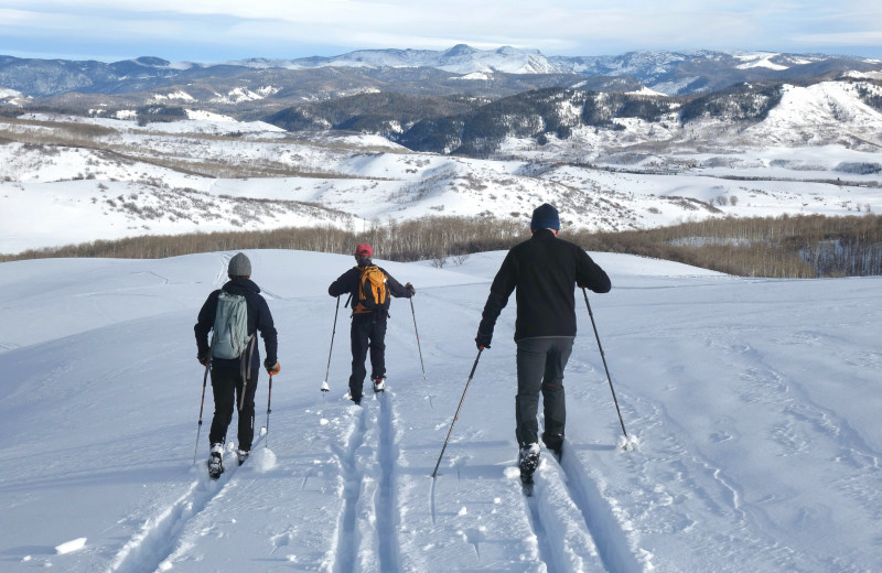 Skiing at The Home Ranch.