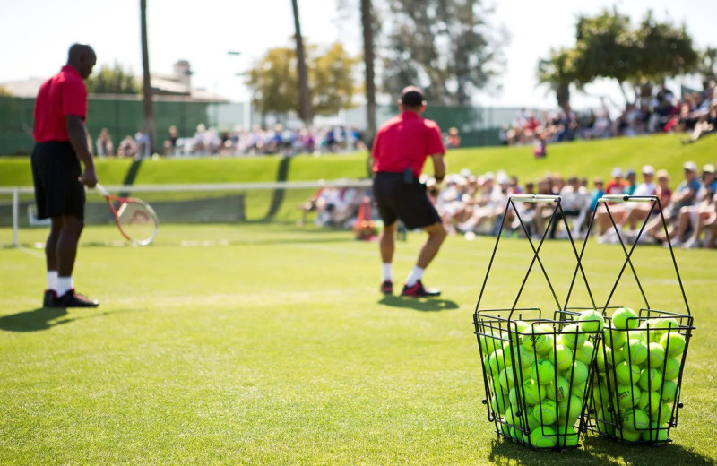 Tennis court at JW Marriott Desert Springs Resort & Spa.