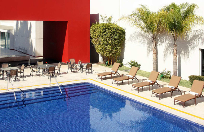 Outdoor pool at Tijuana Marriott Hotel.