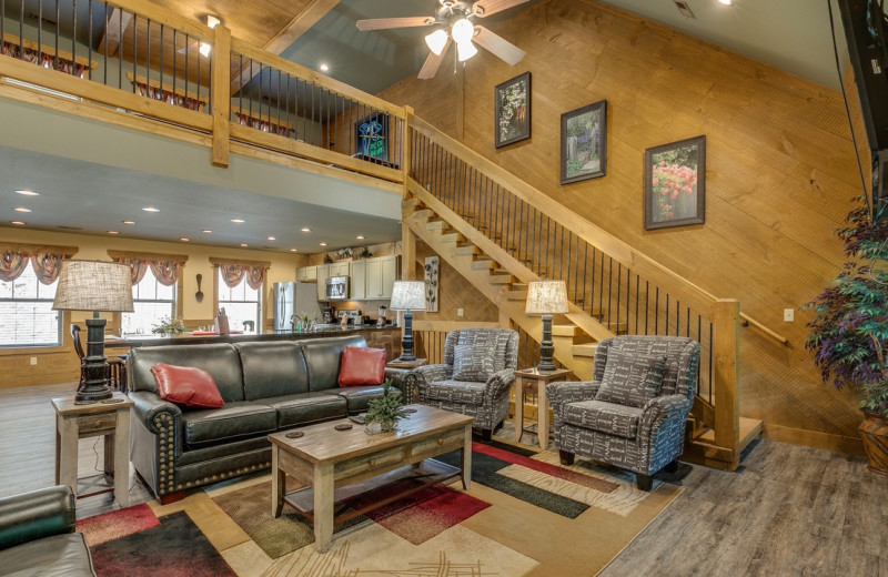 Rental living room at Eden Crest Vacation Rentals, Inc.