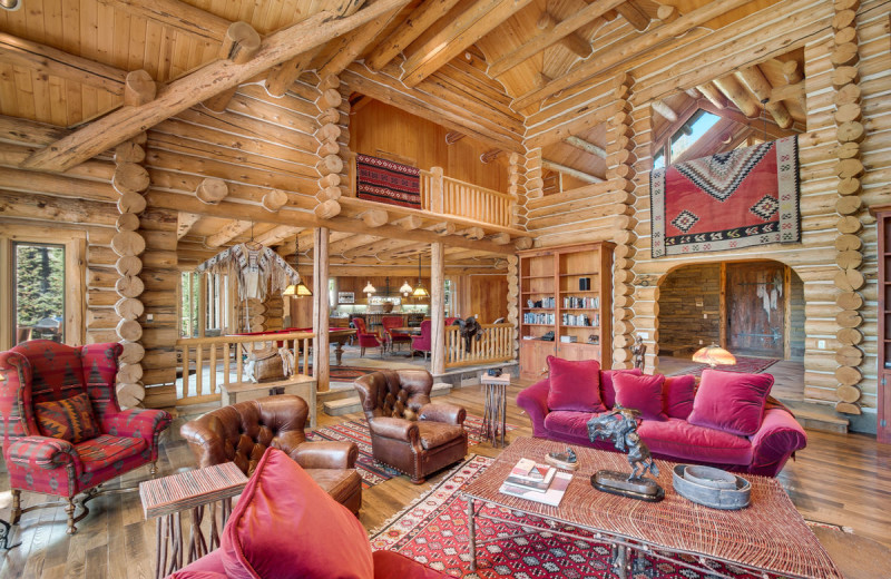 Rental living room at Accommodations in Telluride.