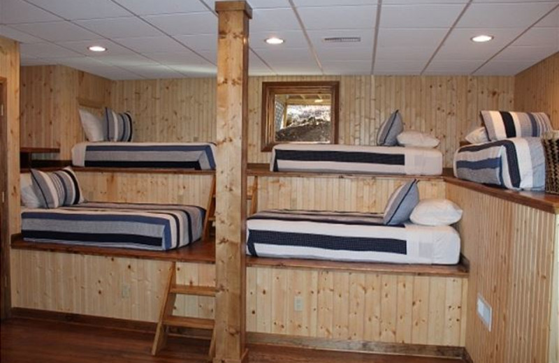 Rental bedroom at Mountain Lake Rentals.