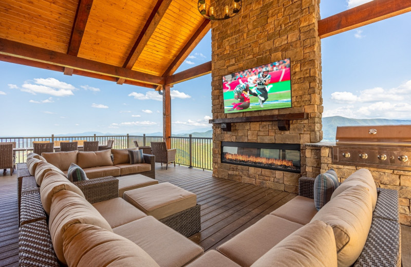 Cabin interior at American Patriot Getaways, LLC.