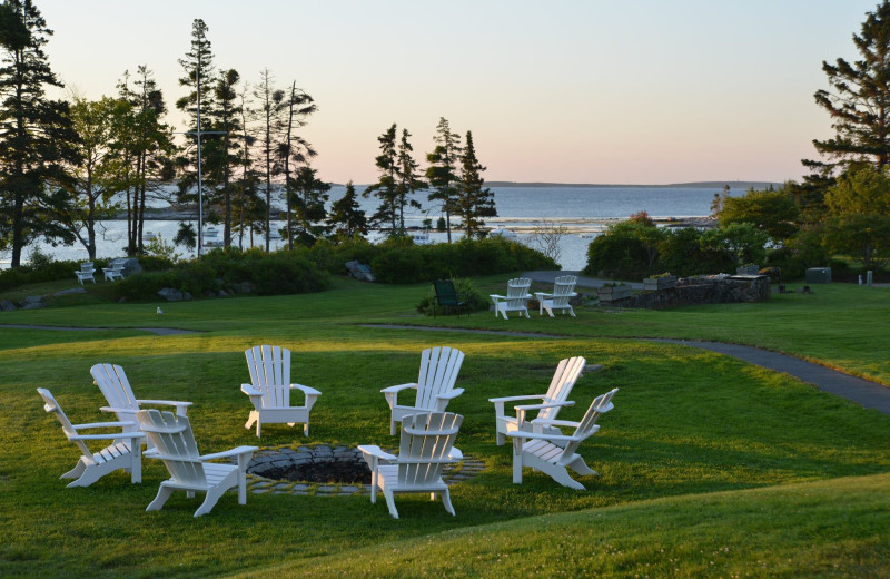 Grounds at Newagen Seaside Inn.