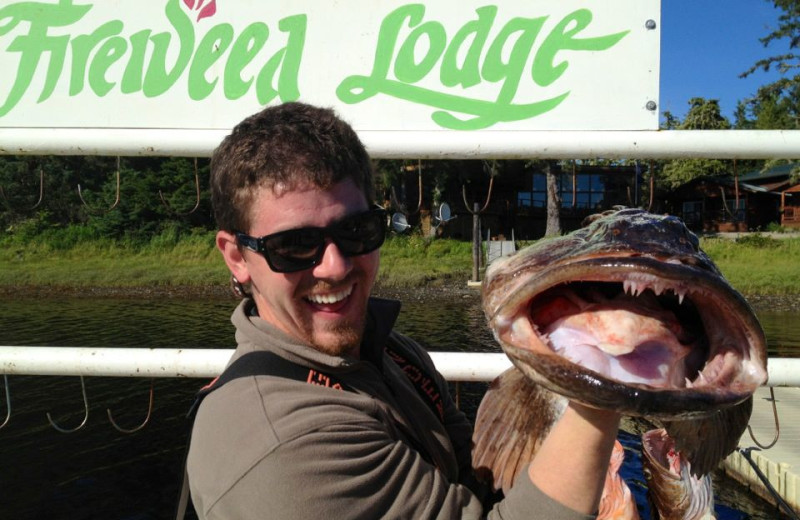 Fishing at The Fireweed Lodge.