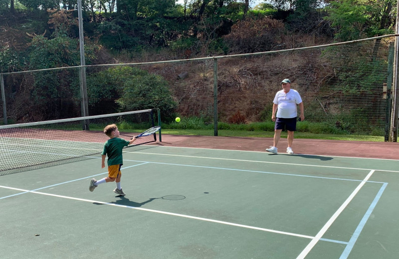 Tennis court at Capon Springs & Farms.