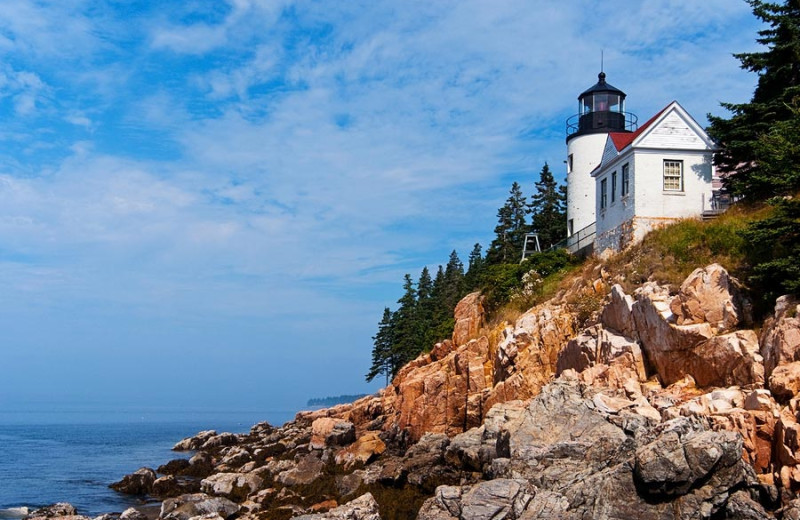 Arcadia National Park light house near Balance Rock Inn.