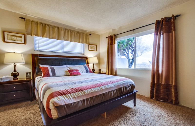 Rental bedroom at Cal Vacation Homes.