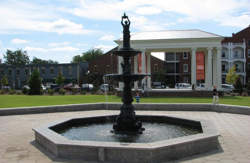 Fountain at James Madison Inn.