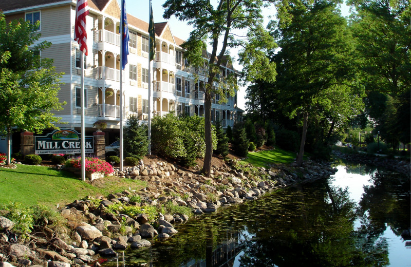 Exterior view of Mill Creek Hotel.