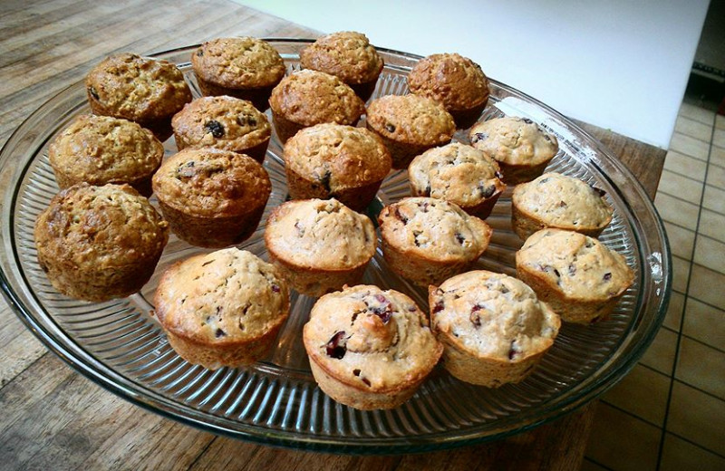 Muffins at Batcheller Mansion Inn Bed and Breakfast.