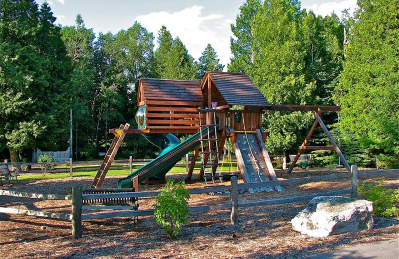 Outdoor Playground at Baileys Harbor Resort 