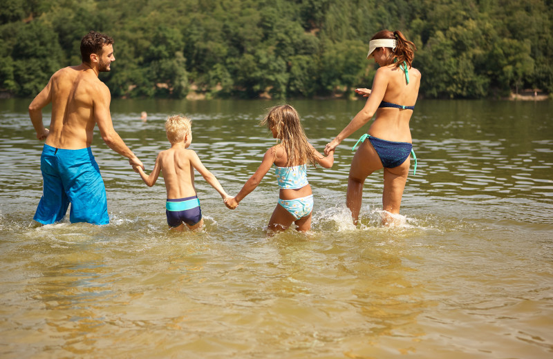 Family at Sleeping Bear Resort.