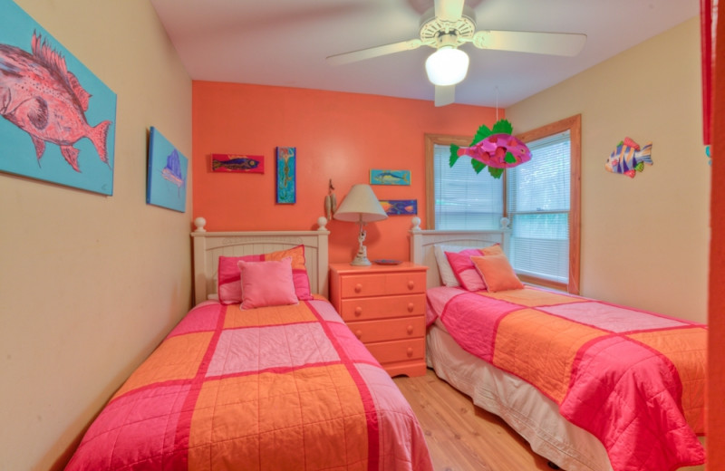 Vacation rental bedroom at Hodnett Cooper.