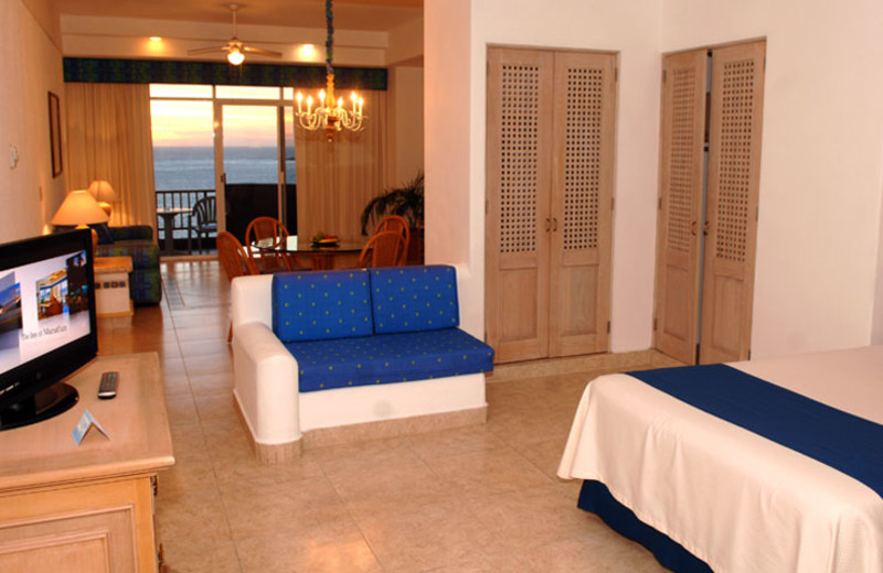 Guest room at The Inn at Mazatlan.