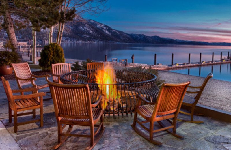 Fire Pit by Lake at Hyatt Regency