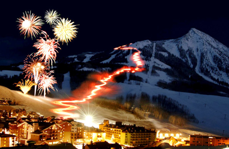 Christmas in Crested Butte Colorado near The Nordic Inn.