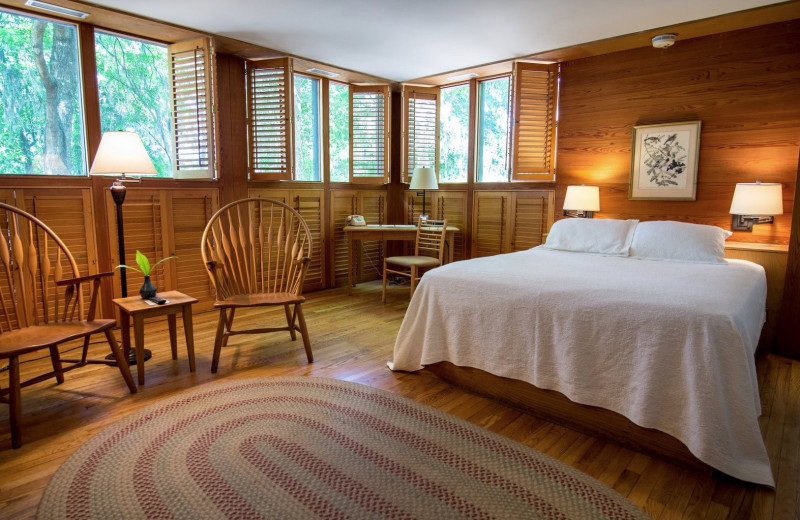 Guest room at The Inn At Middleton Place.