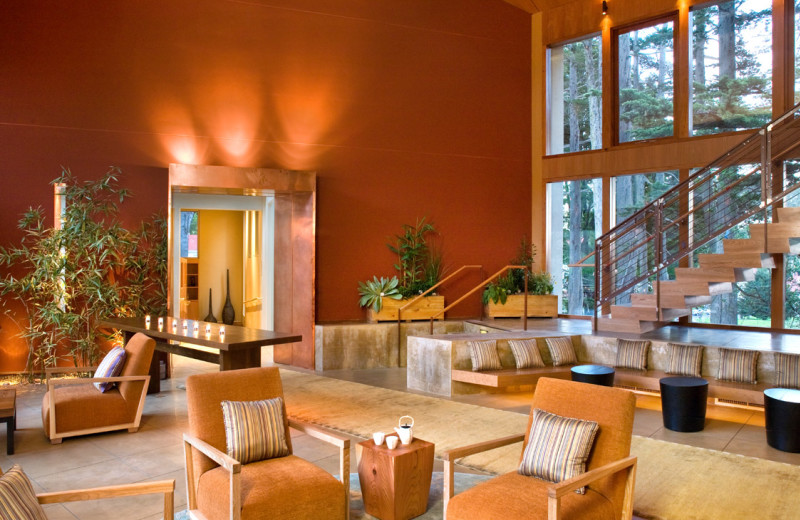 Resort lobby at Cavallo Point Lodge.