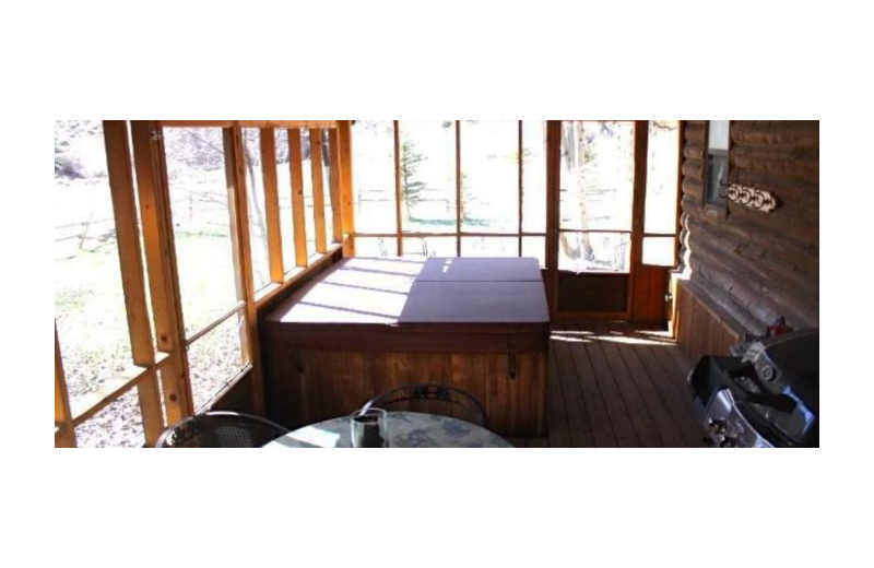 Porch at Rimrock Canyon Ranch.