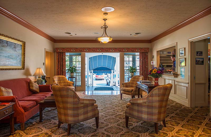 Lobby at The Sparhawk Oceanfront Resort.
