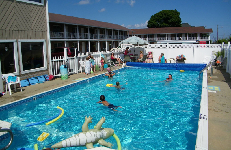 Outdoor pool at Continental Inn Cheboygan.