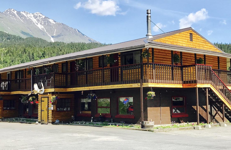 Exterior view of Trail Lake Lodge.