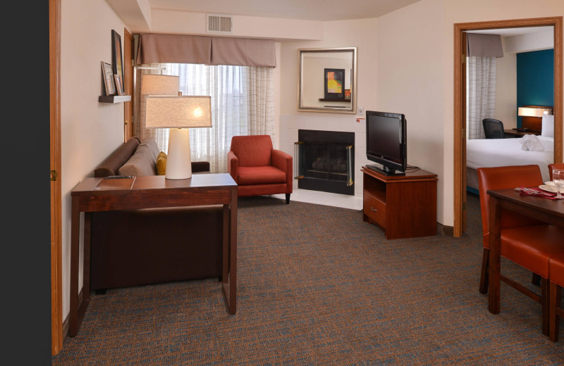 Guest room at Residence Inn Dayton Troy.