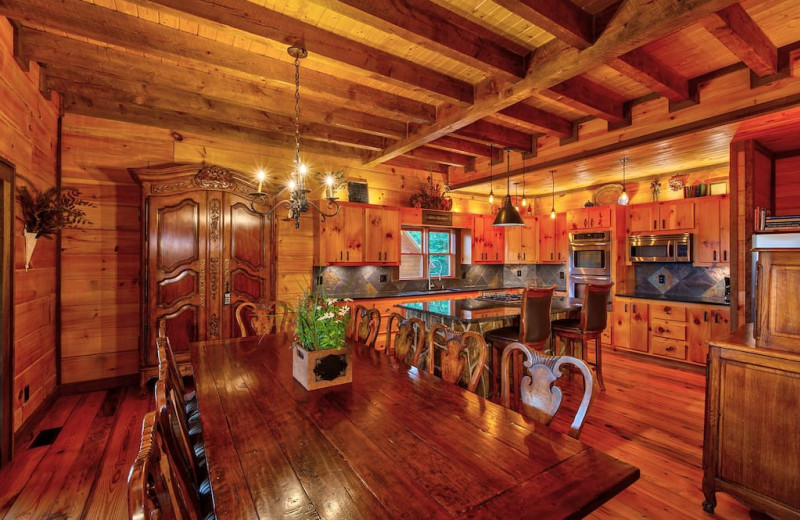 Rental kitchen at Cabin Rentals of Georgia.