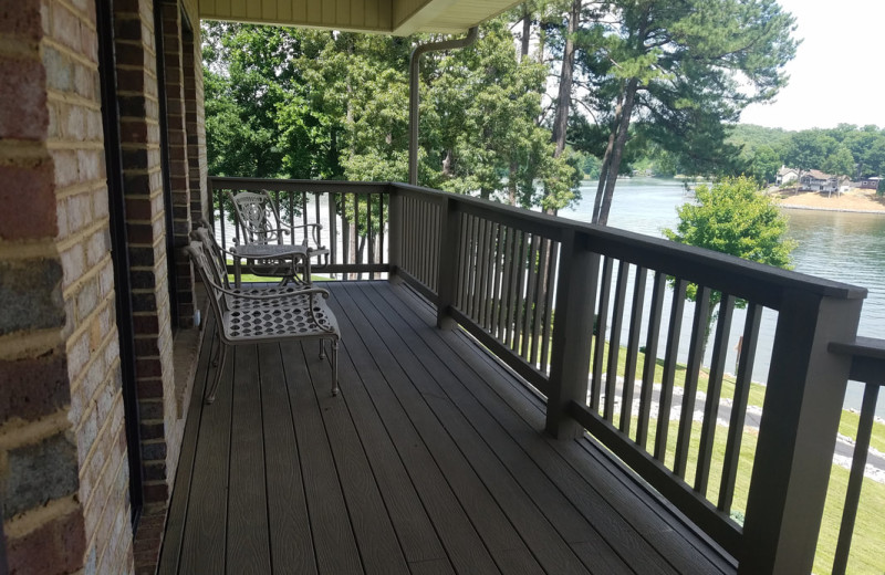 Rental balcony at Mariners Landing.