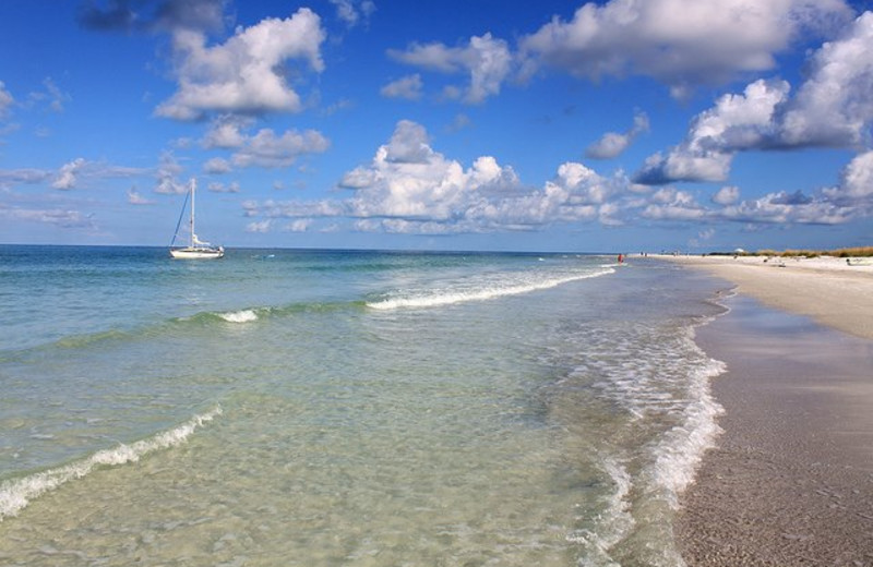 The beach at Anna Maria Vacations.