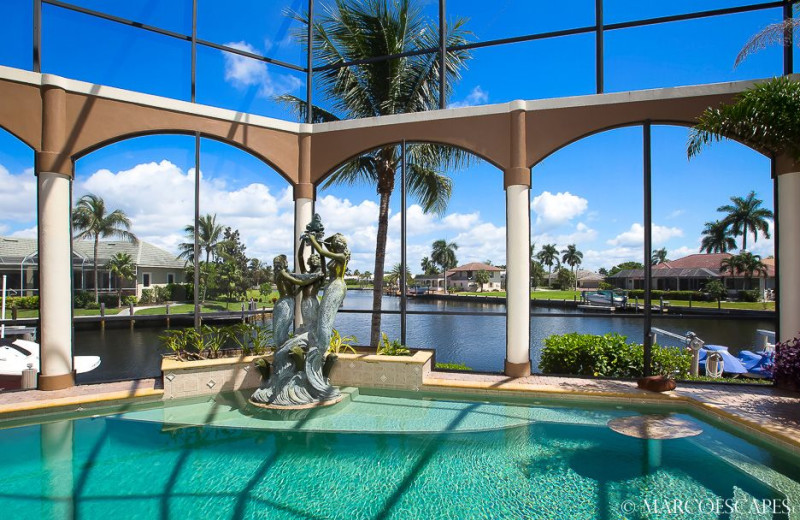 Rental pool at Marco Escapes.