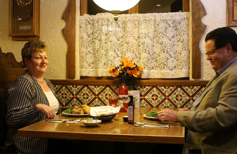 Dining at Bavarian Inn of Frankenmuth.