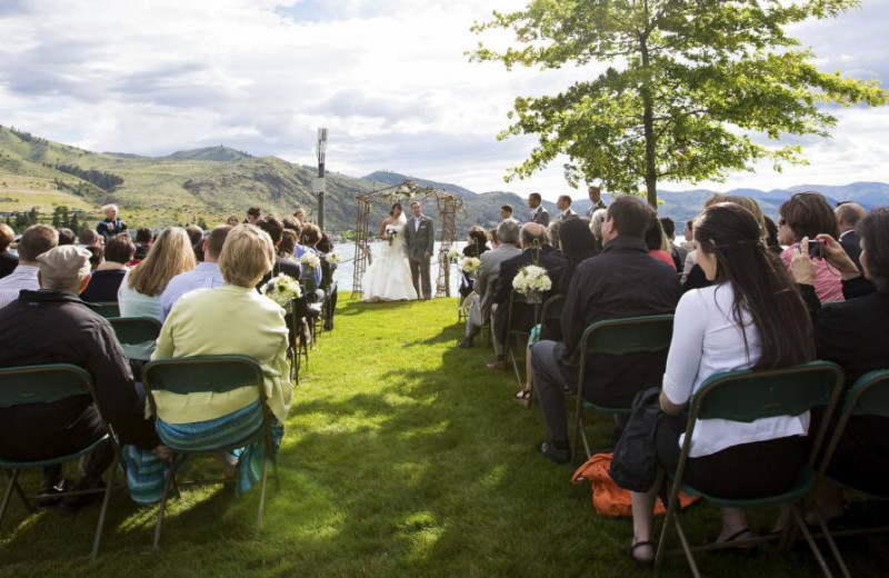 Wedding at Campbell's Resort on Lake Chelan.