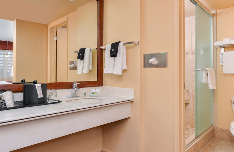 Guest bathroom at Best Western Plus King's Inn & Suites.