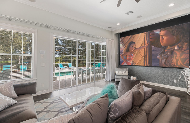 Rental living room at Reunion Vacation Homes.