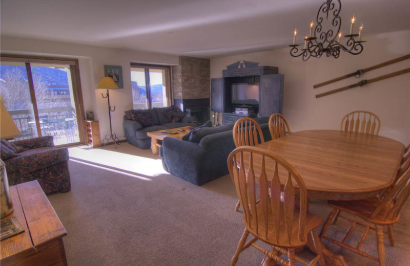 Rental living room at Lodge At Avon Center.