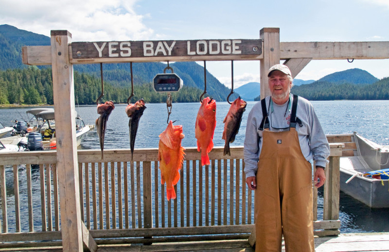 Fishing at Yes Bay Lodge.