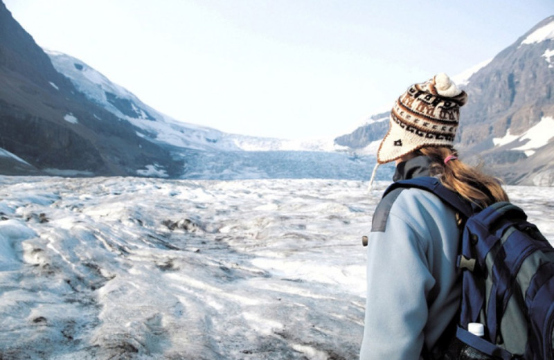 Glacier near Overlander Mountain Lodge.