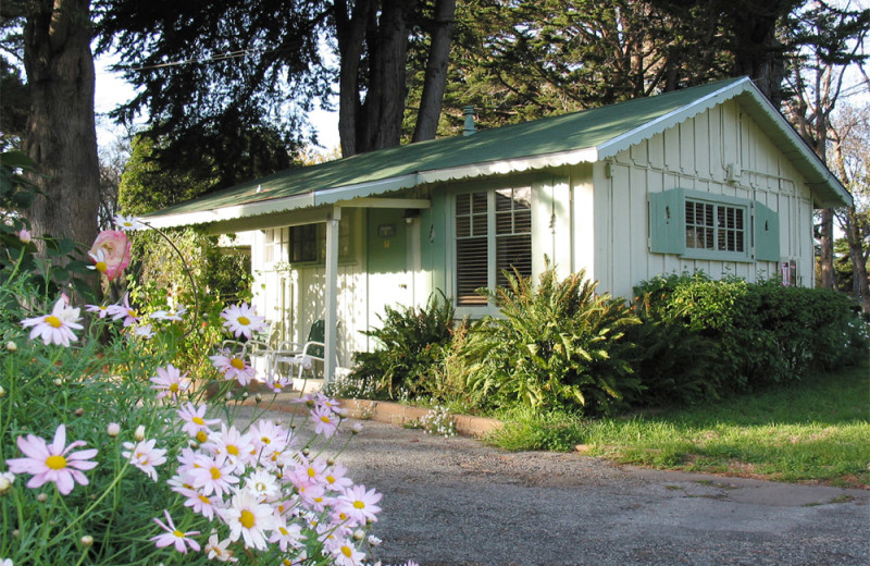 Cottage exterior at Carmel River Inn.